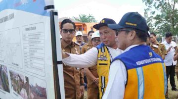 Rico Waas Tinjau Pekerjaan Floodway Sikambing-Belawan