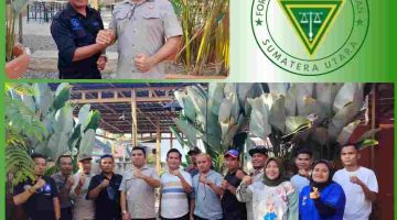 Plt. Kajari Madina Yos A. Tarigan Silaturahmi dengan FORWAKA di Café Genta