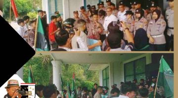 Puluhan Mahasiswa HMI Gruduk Kantor Bupati Madina: “Persoalan Daerah Menumpuk, Rakyat Menanti Kepastian Perubahan”.
