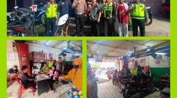 Kepedulian Polres Pelabuhan Belawan Kepada Warga Terdampak Banjir, Berikan Servis Motor Gratis.