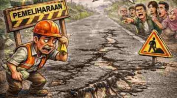 Rusak Dini Proyek Jalan Rp1,97 M, Publik Tunggu Sikap Kadis SDABMBK DS.