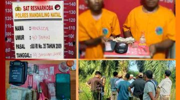 Tak Ada Ruang Bagi Narkoba, Polres Madina Ungkap Dua Kasus Peredaran narkotika di Natal dan Panyabungan