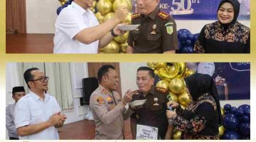Wakil Wali Kota Bersama Forkopimda Beri Kejutan HUT Ke-50 Kajari Tanjungbalai, Bobon Robiana