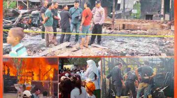 Rumah Warga Sibanggor Julu Hangus Terbakar, Camat PSM Tegaskan Negara Hadir untuk Korban