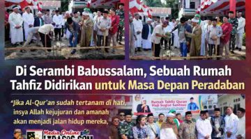 Rumah Tahfiz Sugiat Santoso Mulai Dibangun di Serambi Babussalam, TGB: Fondasi Peradaban Berbasis Al-Qur’an