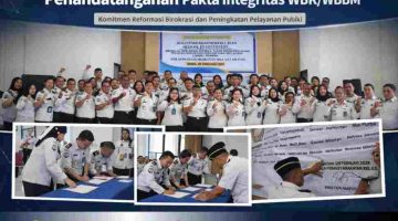 Bapas Kelas I Medan Laksanakan Penandatanganan Pakta Integritas WBK/WBBM