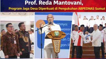 Kajati Sumut Dampingi JAM Intel Prof. Reda Mantovani, Program Jaga Desa Diperkuat di Pengukuhan ABPEDNAS Sumut