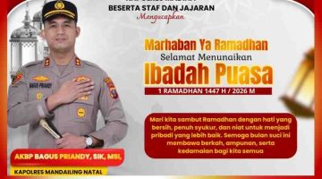 Kapolres Madina AKBP Bagus Pryandi Sampaikan Pesan Ramadhan: Sucikan Hati, Jaga Persatuan, dan Perkuat Ibadah