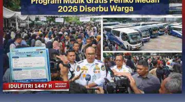 4.000 Kursi Ludes Sehari, Program Mudik Gratis Pemko Medan 2026 Diserbu Warga