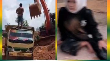 Diduga Galian C Ilegal, Jalan Protokol KM 12 Muara Pertemuan Berlumpur dan Picu Kecelakaan