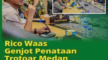 Rico Waas Genjot Penataan Trotoar Medan: Konsep Humanis, Estetis, dan Tahan Lama Jadi Standar Baru