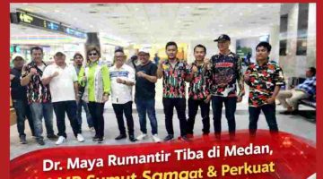 Dr. Maya Rumantir Tiba di Medan, LMP Sumut Sambut Hangat dan Perkuat Sinergi Kebangsaan.