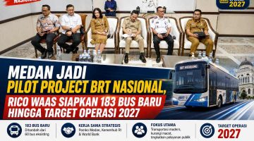 Medan Jadi Pilot Project BRT Nasional, Rico Waas Siapkan 183 Bus Baru hingga Target Operasi 2027
