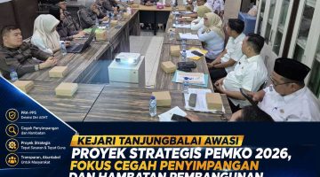 Kejari Tanjungbalai Awasi Proyek Strategis Pemko 2026, Fokus Cegah Penyimpangan dan Hambatan Pembangunan