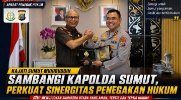Kajati Sumut Muhibuddin Sambangi Kapolda Sumut, Perkuat Sinergitas Penegakan Hukum di Sumatera Utara