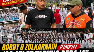 Bobby O Zulkarnain Pimpin 130 Atlet Tarung Derajat Kota Medan Pukau Warga di CFD Lapangan Merdeka