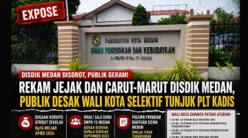 Rekam Jejak dan Carut-Marut Disdik Medan, Publik Desak Wali Kota Selektif Tunjuk Plt Kadis