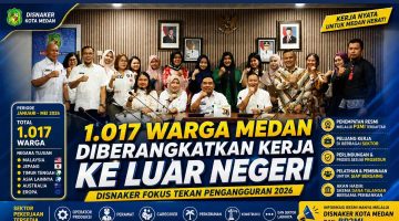 1.017 Warga Medan Diberangkatkan Kerja ke Luar Negeri, Disnaker Fokus Tekan Pengangguran 2026