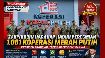 Zakiyuddin Harahap Hadiri Peresmian 1.061 Koperasi Merah Putih, Presiden Prabowo: Tonggak Ekonomi Rakyat