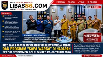 Rico Waas Paparkan Strategi Stabilitas Pangan Medan dan Program “Sapa Warga” di Hadapan Serdik Sespimmen Polri