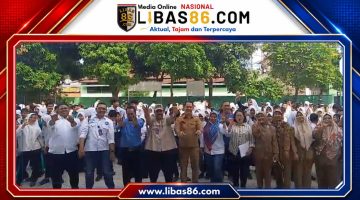 Antusias! Ratusan Siswa SMPN 13 Medan Ikuti Penyuluhan Bahaya Narkoba Bersama DPC GANN Kota Medan