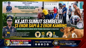 Idul Adha 1447 H, Kejati Sumut Sembelih 13 Sapi dan 2 Kambing, Muhibuddin: Wujud Nyata Ketakwaan dan Kepedulian Sosial