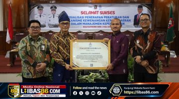 Wali Kota Tanjungbalai Raih Penghargaan E-Kinerja Tertinggi dari Kepala BKN RI, Bukti Reformasi Birokrasi Makin Maju
