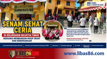 Senam Sehat Ceria di Kelurahan Helvetia Timur, Lurah Athiah Ramadhani Siregar Ajak Warga Bangun Hidup Sehat dan Kebersamaan