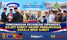Pengawasan Keuangan Diperkuat, Kejati Sumut Hadiri Pengukuhan Kepala BPKP Sumut