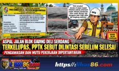 Aspal Ruas Jalan Blok Gading Terlihat Terkelupas, PPTK Sebut Dilintasi Kendaraan Sebelum Selesai: Pengawasan dan Uji Mutu Dipertanyakan