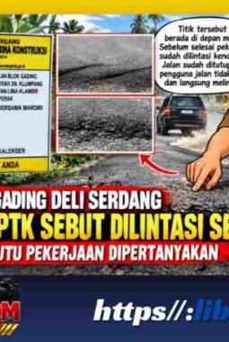 Aspal Ruas Jalan Blok Gading Terlihat Terkelupas, PPTK Sebut Dilintasi Kendaraan Sebelum Selesai: Pengawasan dan Uji Mutu Dipertanyakan