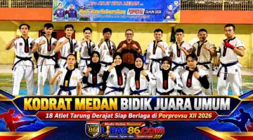 KODRAT Medan Bidik Juara Umum Porprovsu XII 2026, 18 Atlet Siap Tempur!