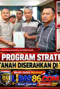 Wali Kota Tanjungbalai Bersama Komisi II DPR RI Sosialisasikan Program Strategis ATR/BPN, Sertifikat Tanah dan Wakaf Diserahkan